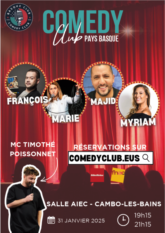 Comedy Club - Que faire au Pays Basque